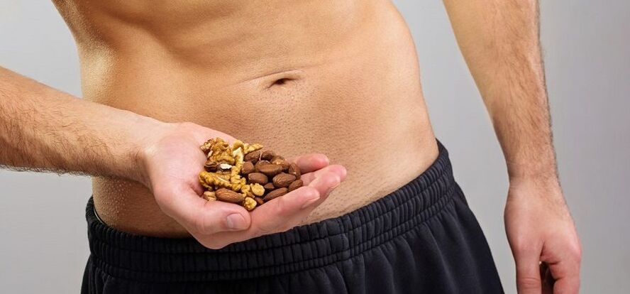 Nueces para la potencia masculina